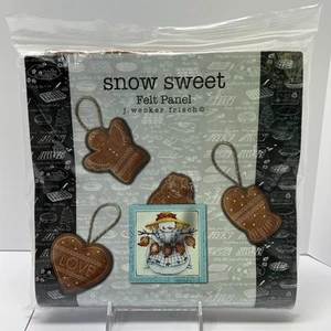 Riley Blake Gingerbread Snow Sweet Felt Panel Christmas Ornament Making Kit NWT - Picture 1 of 8