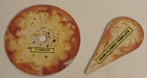 1990’s Necromunda 2” Template & Hand Flamer Template OOP WARHAMMER 40K Rare PRB$ - Picture 1 of 5