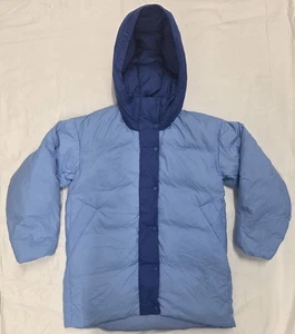 NWT Uniqlo MARNI Down Oversized Hooded Coat Women's Size XS, Blue $250 Retail - Picture 1 of 11