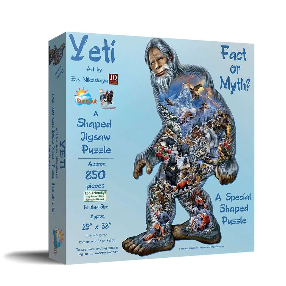 SunsOut Yeti 850 Piece Jigsaw Puzzle