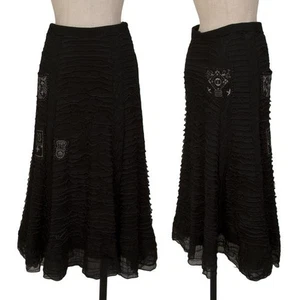 ISSEY MIYAKE HaaT Patch-Design Rüschenrock Größe 2 (K-148049) - Bild 1 von 12