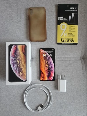Apple Iphone XS 64GB Gold Netzteil OVP Schutzglas - Bild 1 von 4
