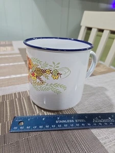 Vintage Large Enamelware Mug 40oz 4 3/4"H X 5"W Harvest - Picture 1 of 12