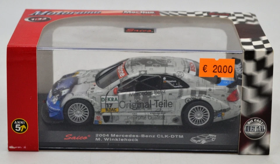 DIE CAST 1/32 " 2004 MERCEDES - BENZ CLK - DTM M. WINKLEHOCK " SAICO  MOTORAM... - Immagine 1 di 1