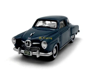 ZD 1:87 Navy 1950 Studebaker Vintage Classic Sports Model Diecast Metal Car BN - Picture 1 of 6