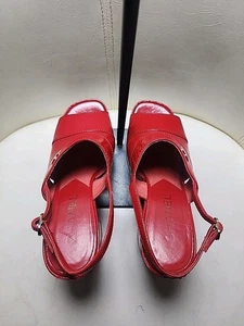 Preowned  Chanel Crumpled Leather Lambskin Platform Sandals. EU 36.5C. U.S  6. - Picture 1 of 24