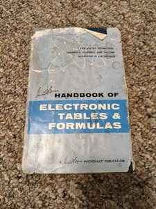 Howard W. Sams HANDBOOK OF ELECTRONIC TABLES & FORMULAS HCDJ 1st Ed FCC Chart - Picture 1 of 5
