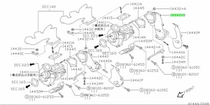 Gasket, Turbo Charger Inlet For: Skyline R33 GTR BCNR33 95-98 - Picture 1 of 1