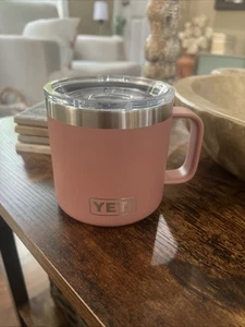 Taza YETI Rambler 14 oz con tapa deslizante magnética rosa arenisca - Imagen 1 de 4