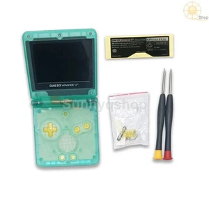 Pre IPS LCD Backlight Screen Shell Kit Clear Green For GameBoy Advance GBA SP - Picture 1 of 4