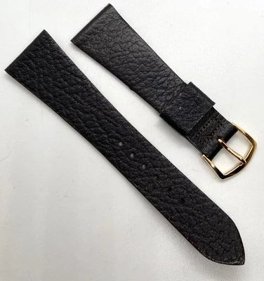 VINTAGE SPEIDEL USA MENS WATCH Band Wide 23mm Lugs Black Genuine Leather - Image 1 of 2