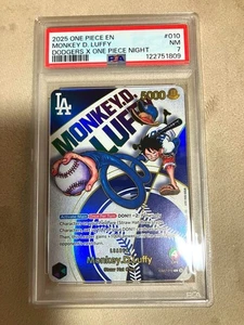 PSA 7 NM Monkey D Luffy EB02-010 Dodgers Promo One Piece Card Englisch - Bild 1 von 2