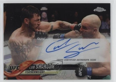 2018 Topps Chrome UFC Fighter Auto Octa-Fractor /30 Cub Swanson #FA-CS Auto - Image 1 of 2