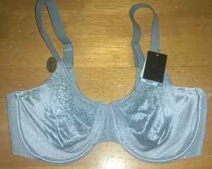 New WACOAL 855303 Back Appeal Underwire Bra 36DDD Stone Blue $72 NWT - Picture 1 of 3