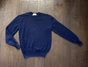 Vintage LL Bean Rundhalsausschnitt Pullover Herren Gr. Medium Marineblau Hergestellt in den USA - Bild 1 von 8