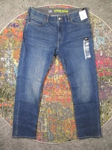 Lee Extreme Motion Jeans Men 38x32 Slim Straight Leg Performance Stretch NEW NWT - Picture 1 of 9