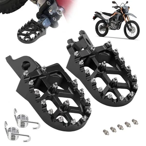 Dirt Bike Foot Pegs For CR125 250 2002-2011 CRF250R 2004-2024 CRF450R 2002-2024 - Picture 1 of 9