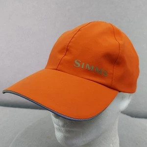 RARE Simms Fly Fishing Hat Cap Goretex Rain Baseball Men Outdoor BLAZE ORANGE - Picture 1 of 23