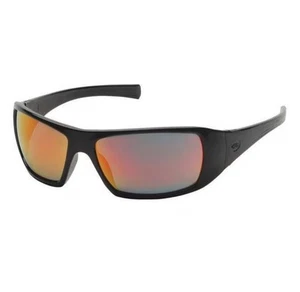4 Packs PYRAMEX Goliath Black Safety Glasses Anti-Scratch - Amber Mirror Lens X4 - Picture 1 of 8