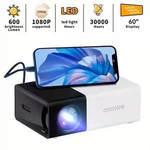 Projector Mini HD Portable Home LED Android Bluetooth Theater 720P Resolution. - Picture 1 of 5