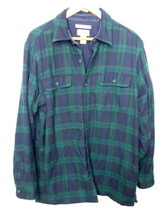 L.L. Bean Herren Traditional Fit Fleece gefüttert kariert Flanell Hemd Größe Medium - Bild 1 von 4