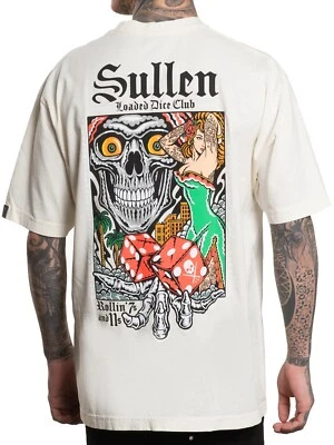 Sullen Men's Loaded Dice Short Sleeve 1 Ton Premium T-shirt Heavyweight Relaxed - Image 1 of 4