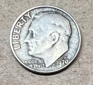 Error Coin -Dime 1970 D Roosevelt Clamshell Edge Off Center Extremely Rare Look! - Picture 1 of 8