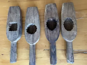 Antique Chinese Mooncake Moulds x 4 - Picture 1 of 12