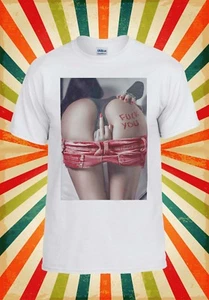 F*ck You Middle Finger Sexy Bum Girl Men Women Vest Tank Top Unisex T Shirt 1158 - Picture 1 of 10