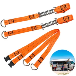 2 Sturmband Sturmsicherung Markisenband Satz für Wohnwagen-Vorzelte Spanngurt - Bild 1 von 10