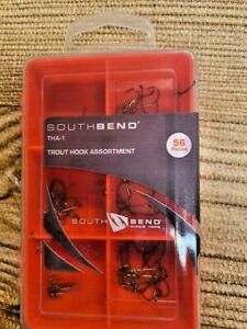 SOUTH BEND THA-1 56 CT ASSORTED HOOKS   NEW IN PACKAGE