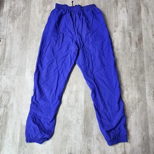 Nike Vintage 90s Gray Tag Windpants Track Pants Ankle Zip Purple Size 14 Large - Picture 1 of 9