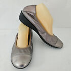 'Revere' Ec Size '11M' (42) Pewter Leather Removable Insole Gathered Side Shoes