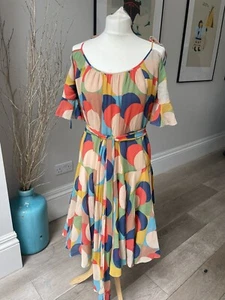 JAEGER Silk, Multicolour Spotted, Summer Dress - Picture 1 of 5
