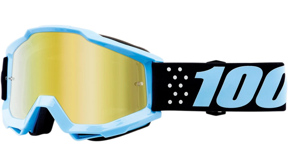 Marco de gafas 100 % Accuri JR para jóvenes Taichi (azul claro) lente espejo dorado todoterreno Foto 1 de 1