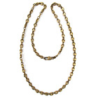 Schlichtes Collier aus 835er Silber Halskette vergoldet Italy Silver Necklace