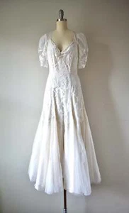 Vintage Tüllkleid Creme - Bild 1 von 5