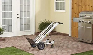 COSCO 12326ASB1E 3-in-1 Series Assisted Cart with Flat-Free Wheels Hand Truck, - Picture 1 of 5