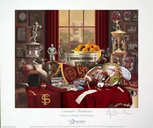 MINI IMPRESIÓN JUEGO SEMINOLES DEL ESTADO FLORIDA BCS CAMPEONATO TRADICIONES - Imagen 1 de 1