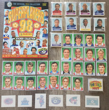 Super Rare Panini Superplayers 98 Lampard Beckham Bergkamp stickers loose FULL