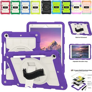 For iPad 7th/8th/9th/10th Gen Pro11" Mini6 360 Rotating Cover Rugged Stand Case - Picture 1 of 52