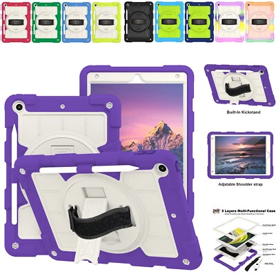 For iPad 7th/8th/9th/10th/11th A16 Gen 360 Rotating Rugged Stand Case Kids Gift - Image 1 of 4