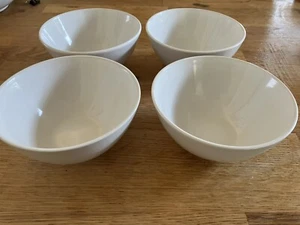 IKEA Fargrik 5" x 2.5" Blanco Cereal o Postre Cuencos 20464 Juego de 4 COMO NUEVO - Imagen 1 de 5