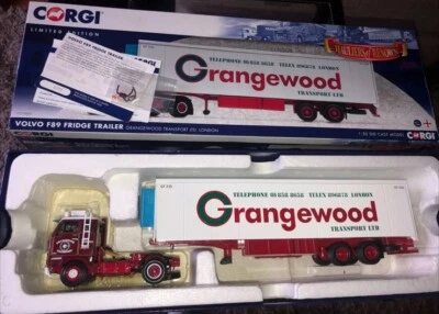 RARE VNMIB CORGI CC15602 VOLVO F89 WITH FRIDGE TRAILER, GRANGEWOOD TRANSPORT - Image 1 of 4