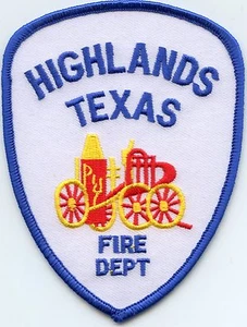 HIGHLANDS TEXAS TX FIRE PATCH - Bild 1 von 1