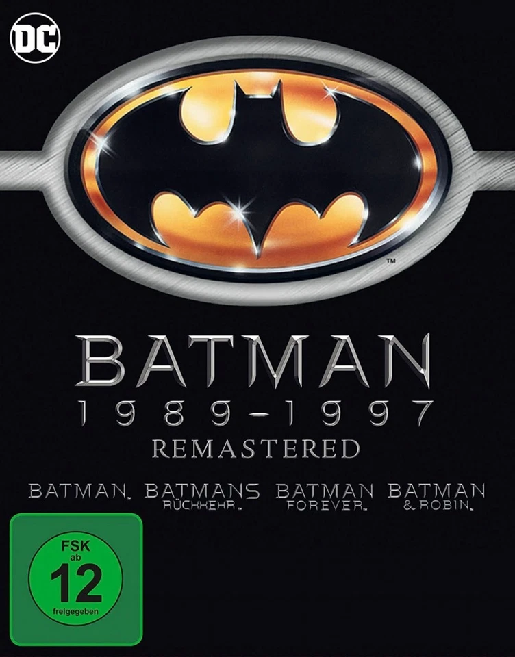 Batman 1+2+3+4 - Remastered (Forever / & Robin) # 4-BLU-RAY-NEU - Bild 1 von 1