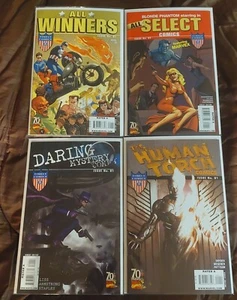 Timely Comics Human Torch Captain America Blonde Phantom - 4 x Marvel Comics - Imagen 1 de 15