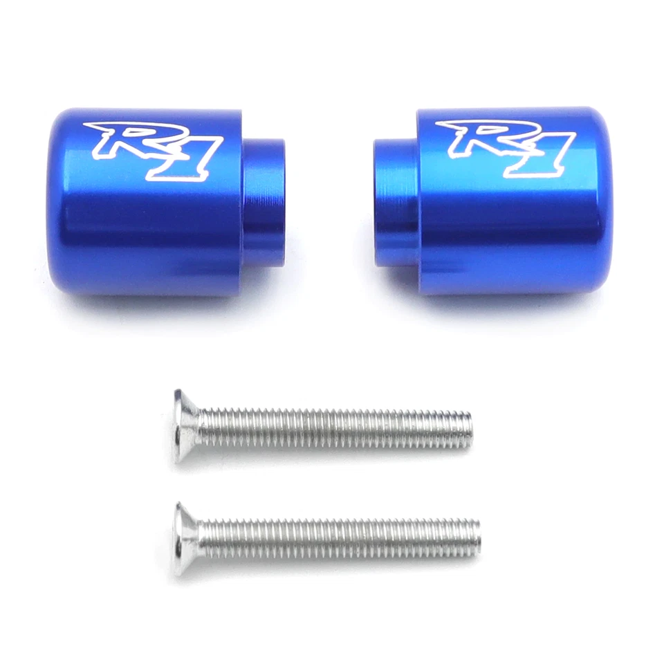Cubiertas de agarre de peso con extremos de manillar azules para Yamaha YZF-R1 YZF R1 1998-2013 Foto 1 de 4