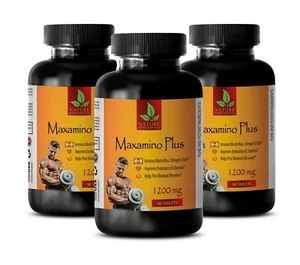Muscle Growth Pills - MAXAMINO PLUS COMPLEX - amino energy - 3 Bot 270 Tablets - Picture 1 of 12