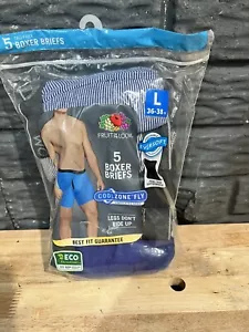 Fruit Of The Loom Men's Coolzone Fly Assorted Boxer Briefs - 5 Pack - Picture 1 of 3